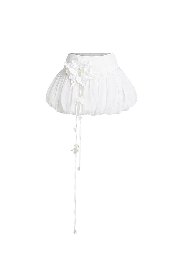 Velez Balloon Gathered Chiffon Mini Skirt - MEAN BLVD