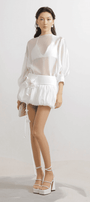 Velez Straight Cuff Sleeved Chiffon Top - MEAN BLVD