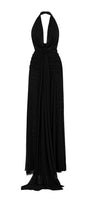 Venus Sarong Gathered Mesh Floor Length Dress - MEAN BLVD