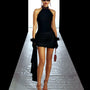Vera Asymmetric Draped Silk Mini Skirt - MEAN BLVD