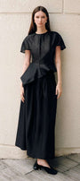 Veta Asymmetric Peplum Top - MEAN BLVD