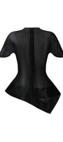 Veta Asymmetric Peplum Top - MEAN BLVD