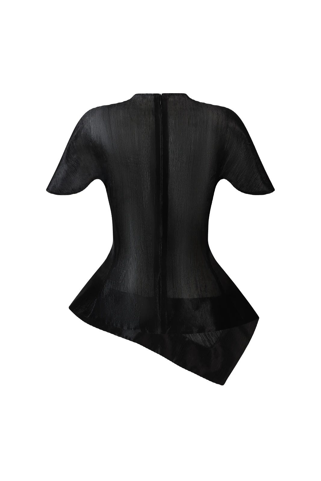 Veta Asymmetric Peplum Top - MEAN BLVD