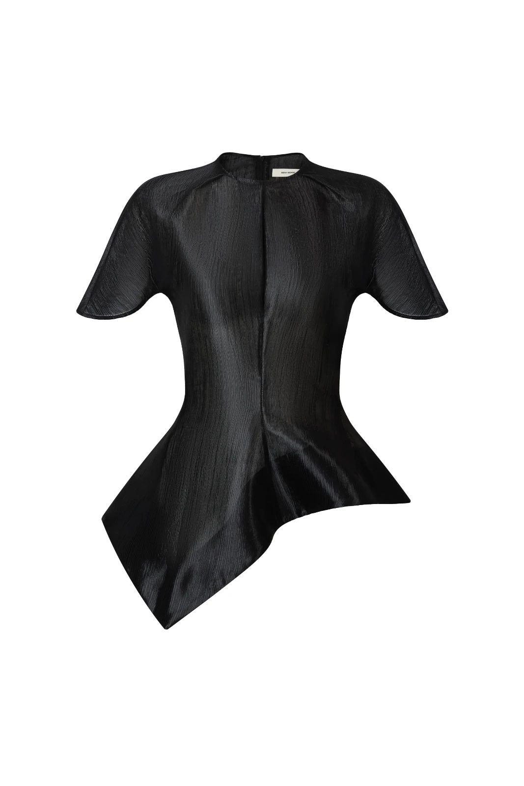 Veta Asymmetric Peplum Top - MEAN BLVD