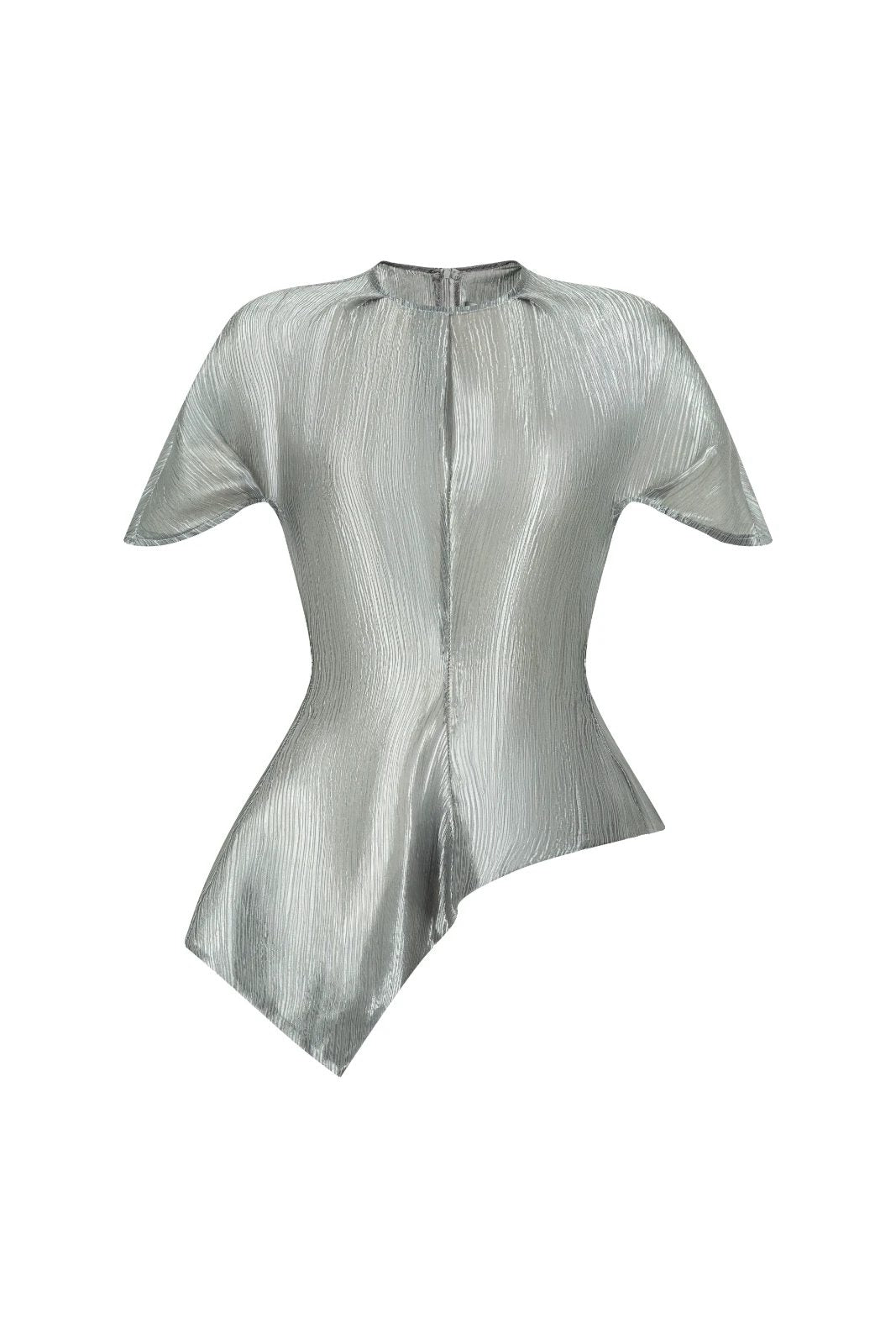 Veta Asymmetric Peplum Top - MEAN BLVD