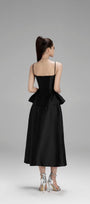 Victoria A-line Plain Taffeta Midi Skirt - MEAN BLVD