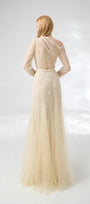 Villanue Gored Pleated Organza Floor Length Set - MEAN BLVD