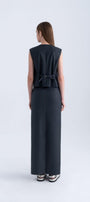 Violet Straight V-Neck Polycotton Vest - MEAN BLVD