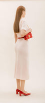 Vittoria Sheath Short Sleeved Knitted Fabric Midi Set - MEAN BLVD