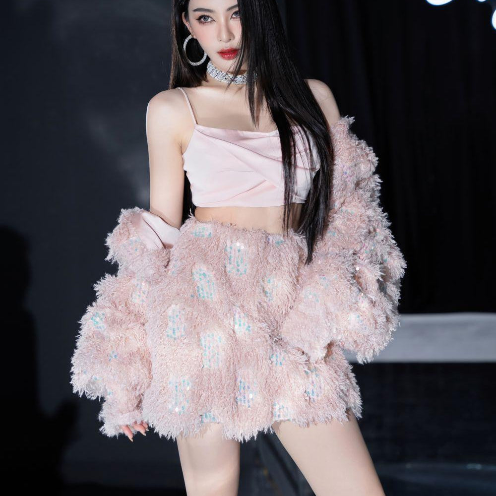 Voine String Twisted Polyester Crop Top - MEAN BLVD