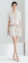 Wendy Straight Wavy Lace Mini Skirt - MEAN BLVD