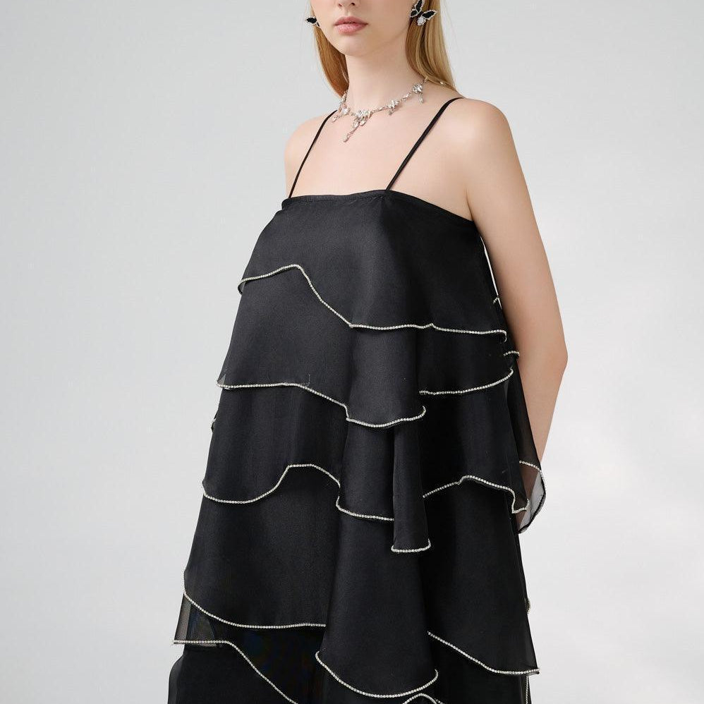 Westin Tent Layered Organza Midi Dress - MEAN BLVD