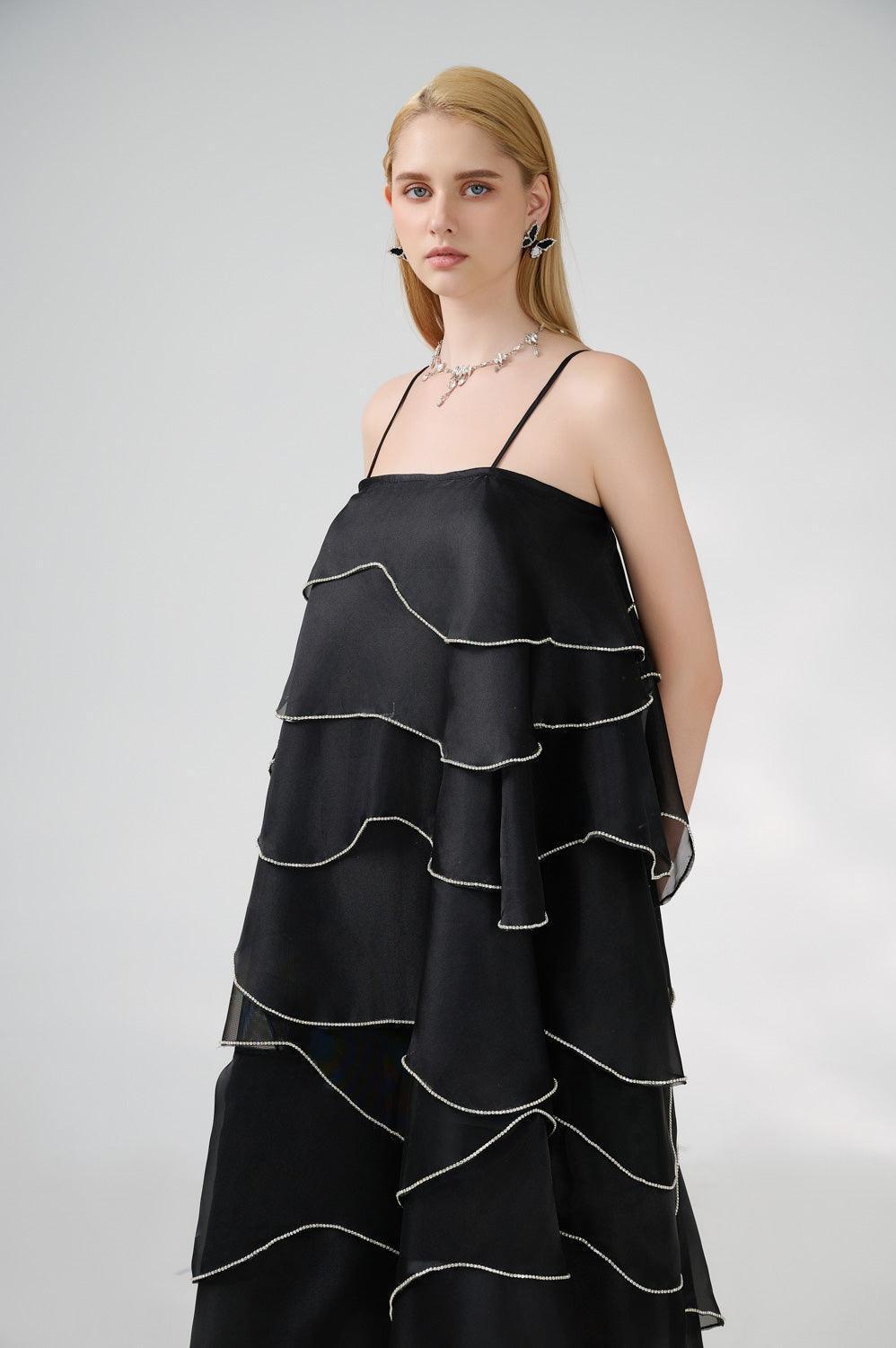 Westin Tent Layered Organza Midi Dress - MEAN BLVD