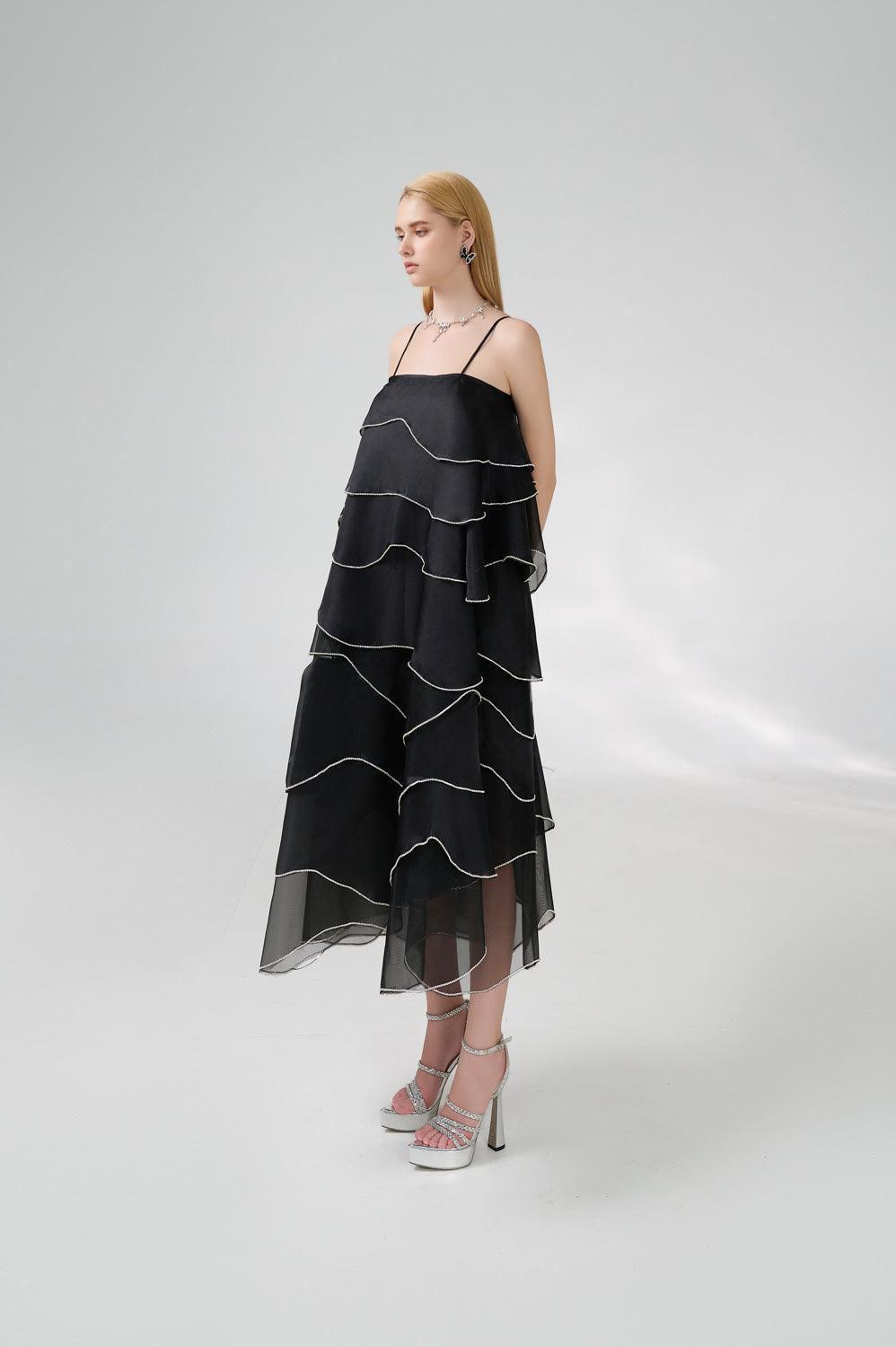 Westin Tent Layered Organza Midi Dress - MEAN BLVD