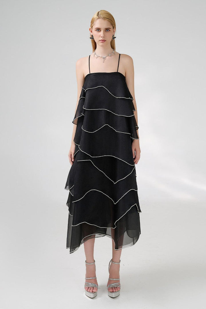 Westin Tent Layered Organza Midi Dress - MEAN BLVD