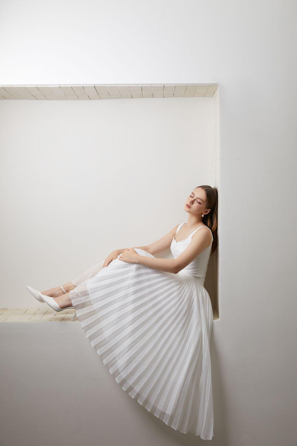 Whidy Bodycon Square Neck Taffeta Top - MEAN BLVD