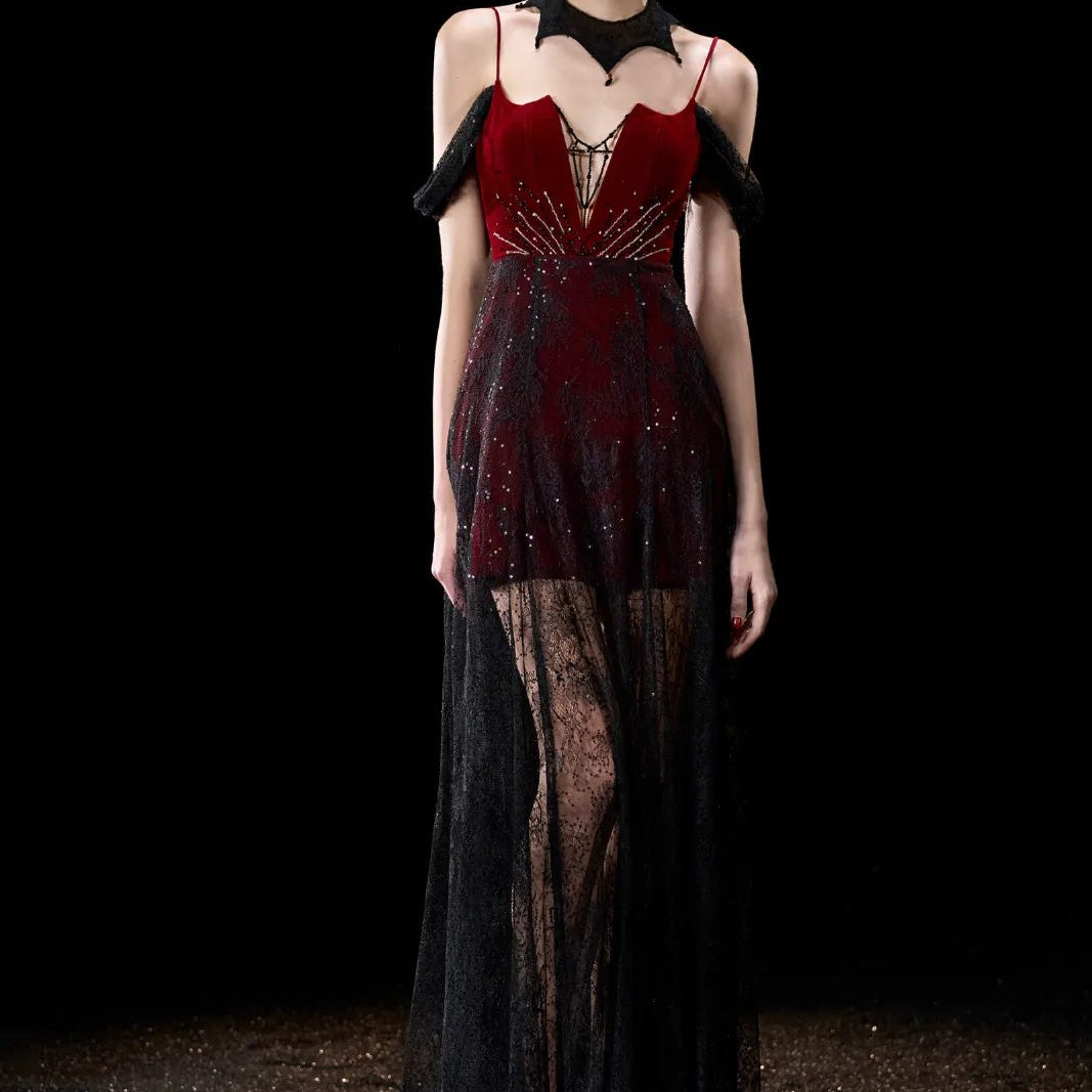 Whisper Sheer Lace Maxi Dress - MEAN BLVD