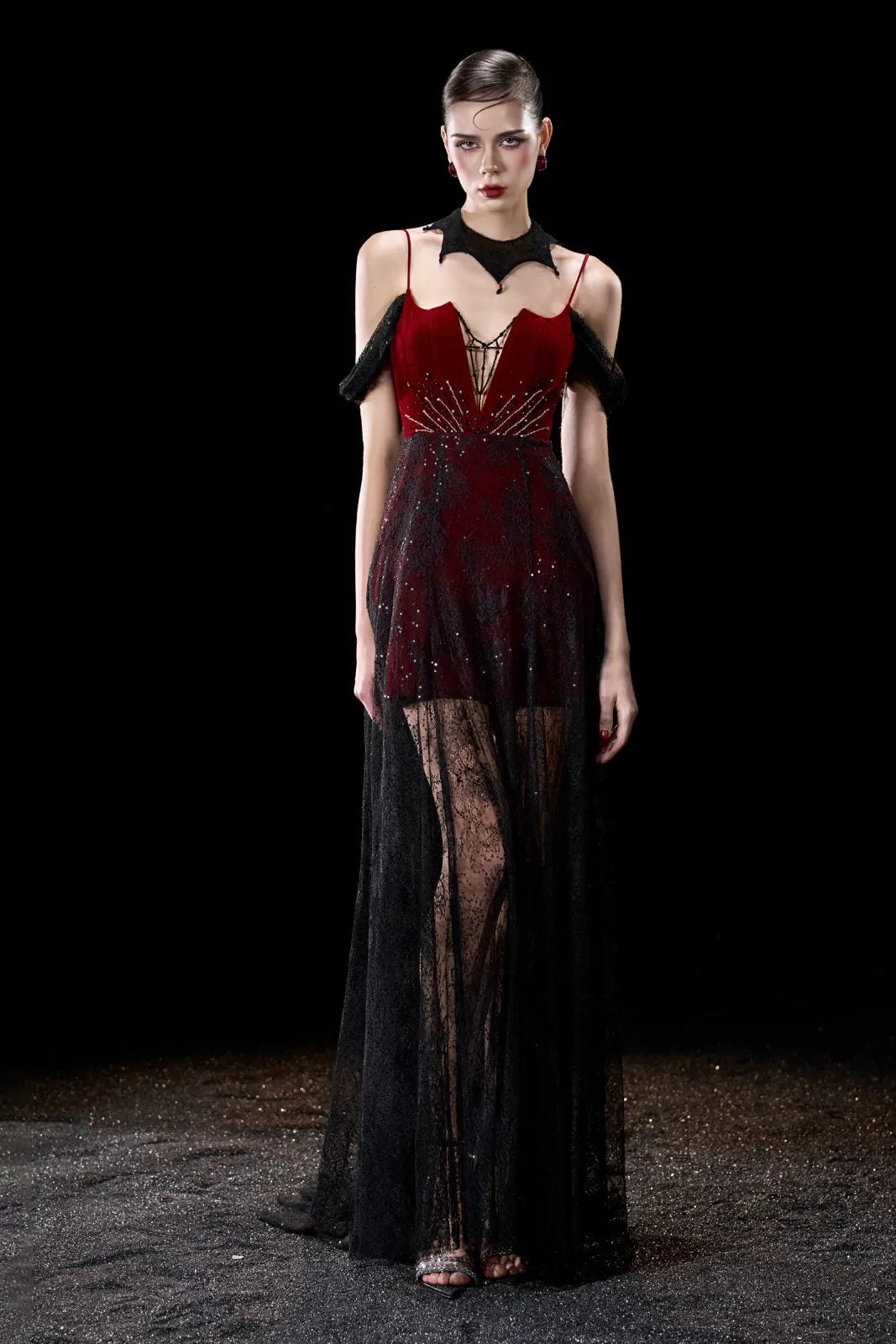 Whisper Sheer Lace Maxi Dress - MEAN BLVD