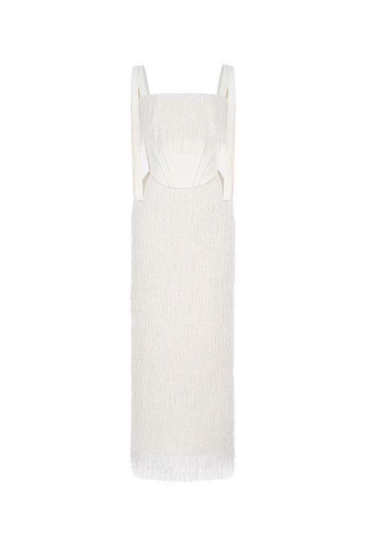White Andrea Dress - MEAN BLVD