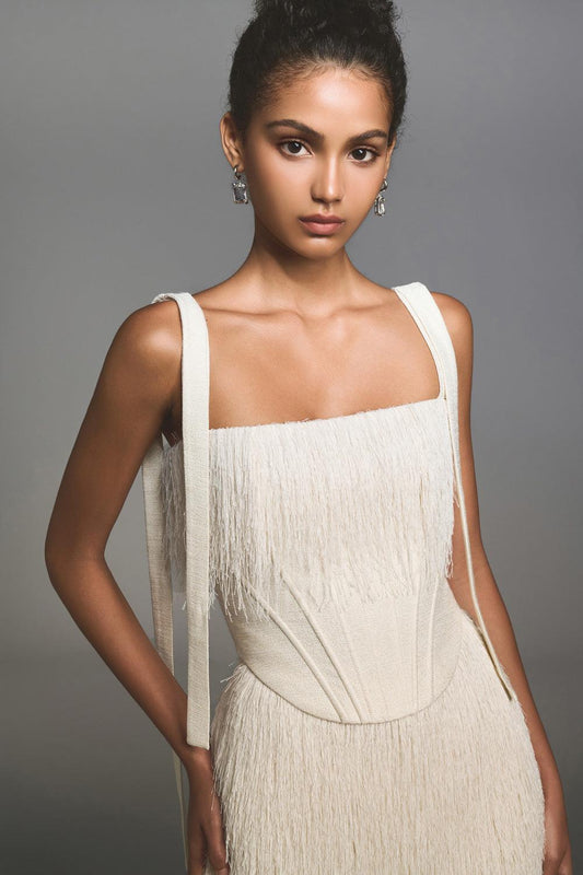 White Andrea Dress - MEAN BLVD