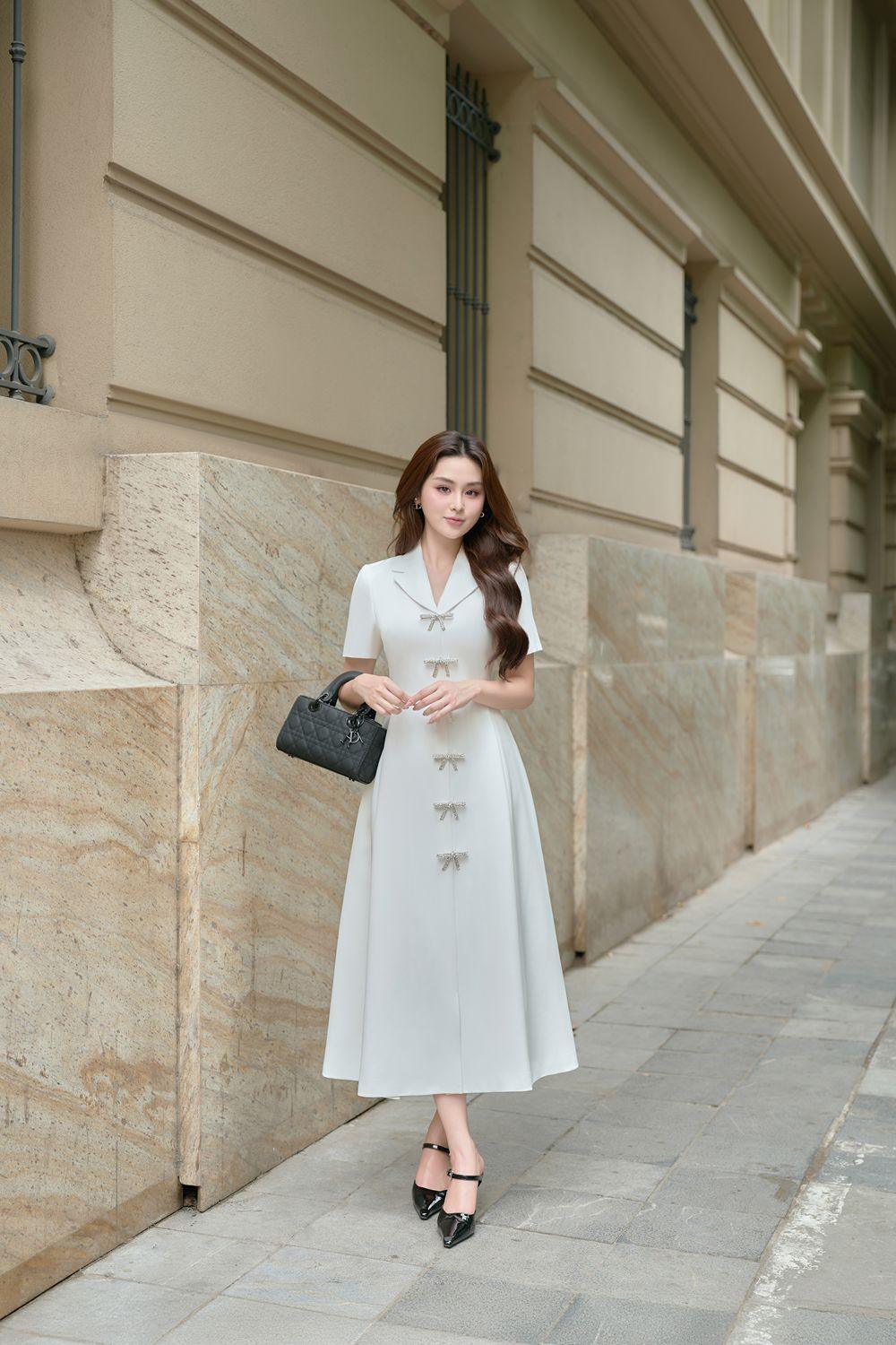 linen a line midi dress The Linen A-Line Midi Dress