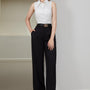 Wiki Peplum Sleeveless Silk Chiffon Top - MEAN BLVD