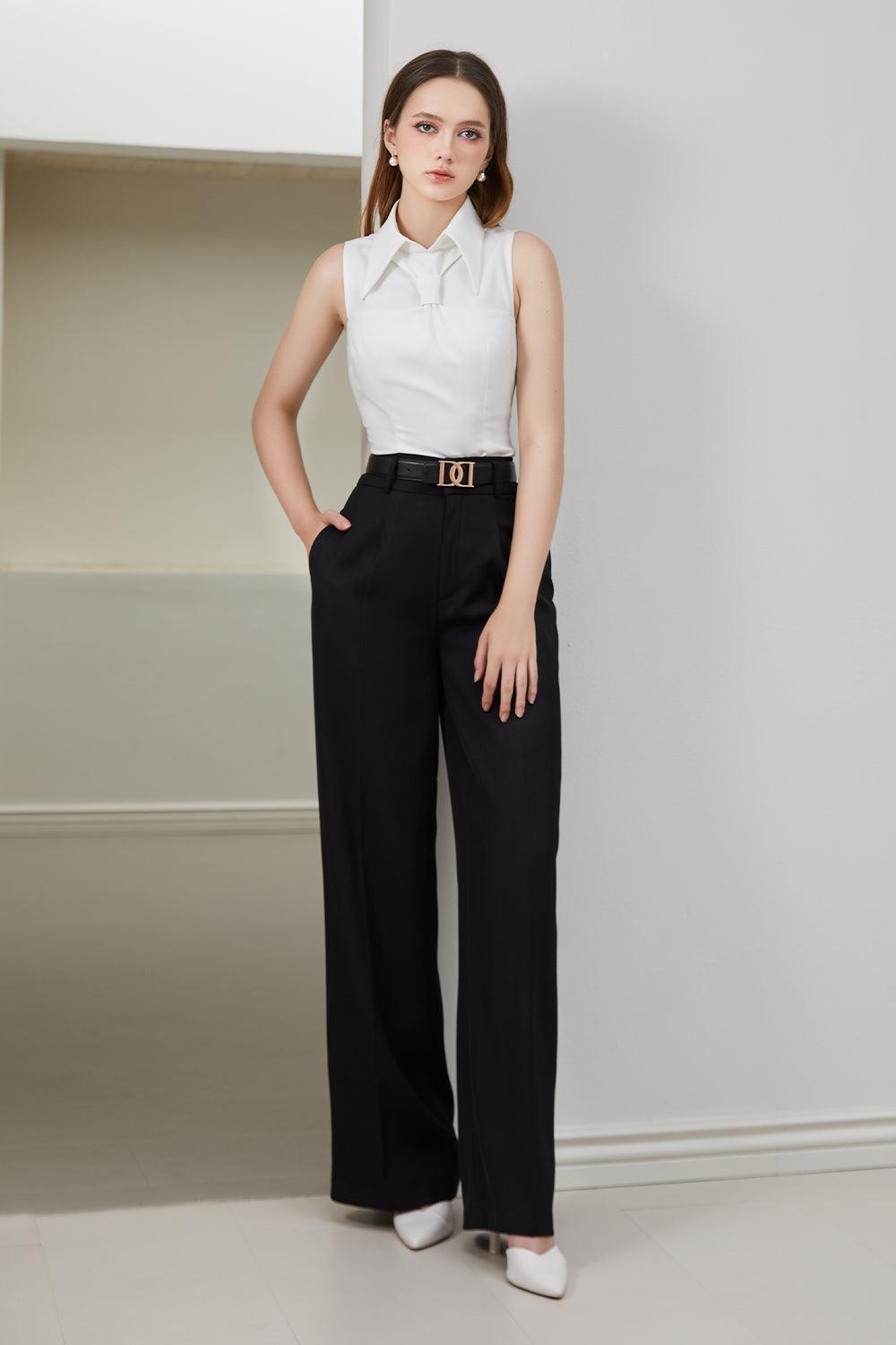 Wiki Peplum Sleeveless Silk Chiffon Top - MEAN BLVD