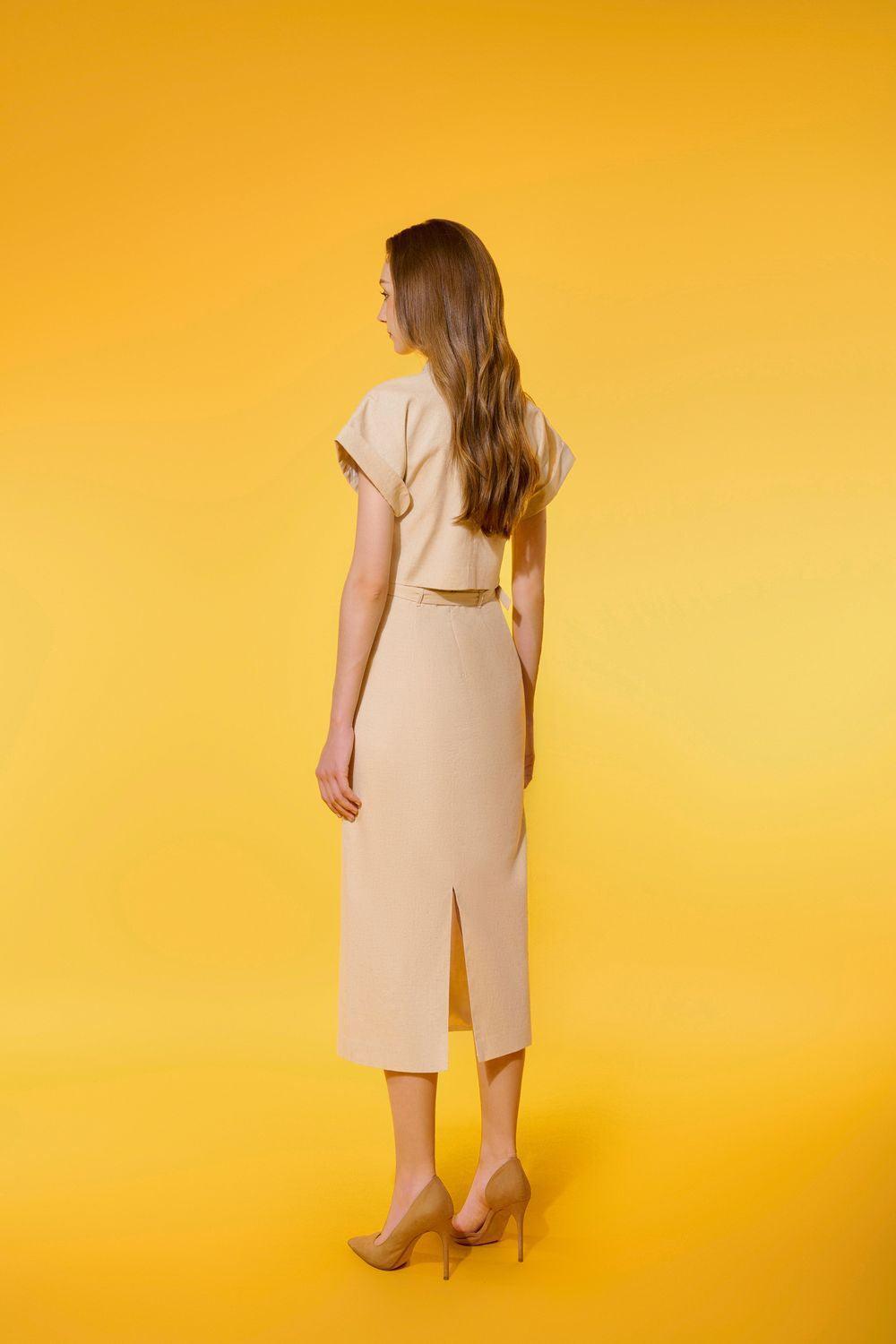 Winie Cropped Short Sleeved Polycotton Shirt - MEAN BLVD