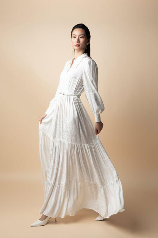 Winter Gypsy Bishop Sleeved Silk Maxi Dress - MEAN BLVD