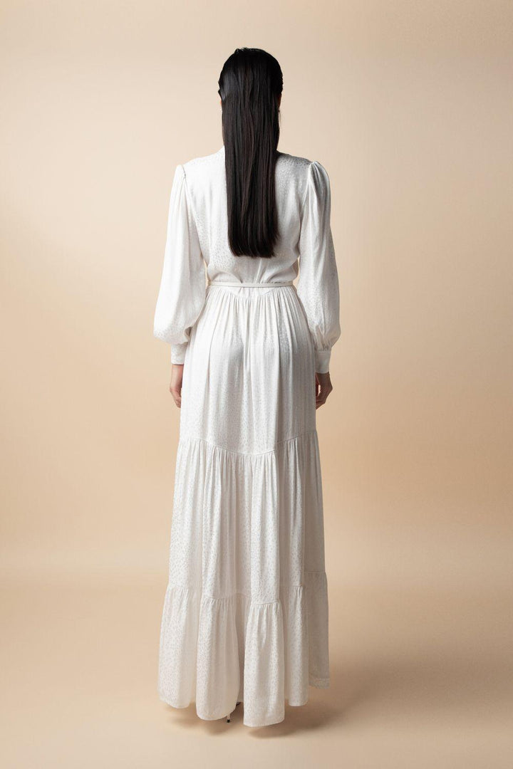 Winter Gypsy Bishop Sleeved Silk Maxi Dress - MEAN BLVD