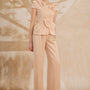 Wren Straight High Waist Silk Ankle Length Pants - MEAN BLVD