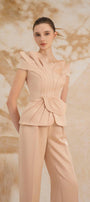 Wren Straight High Waist Silk Ankle Length Pants - MEAN BLVD