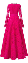 Yara Ball Gown Lace Taffeta Floor Length Dress - MEAN BLVD