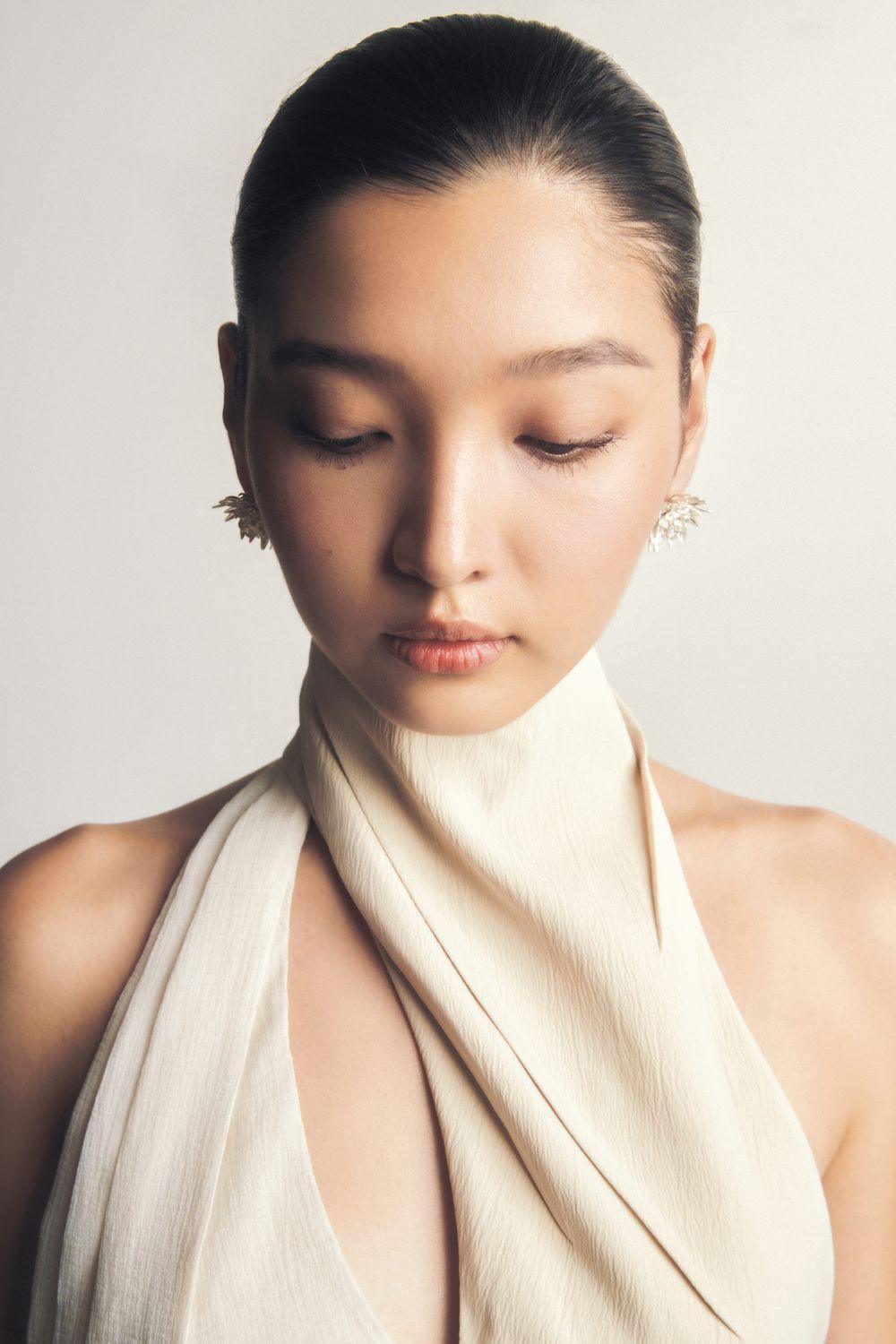 Yen Layered High Neck Floss Silk Ankle Length Dress - MEAN BLVD