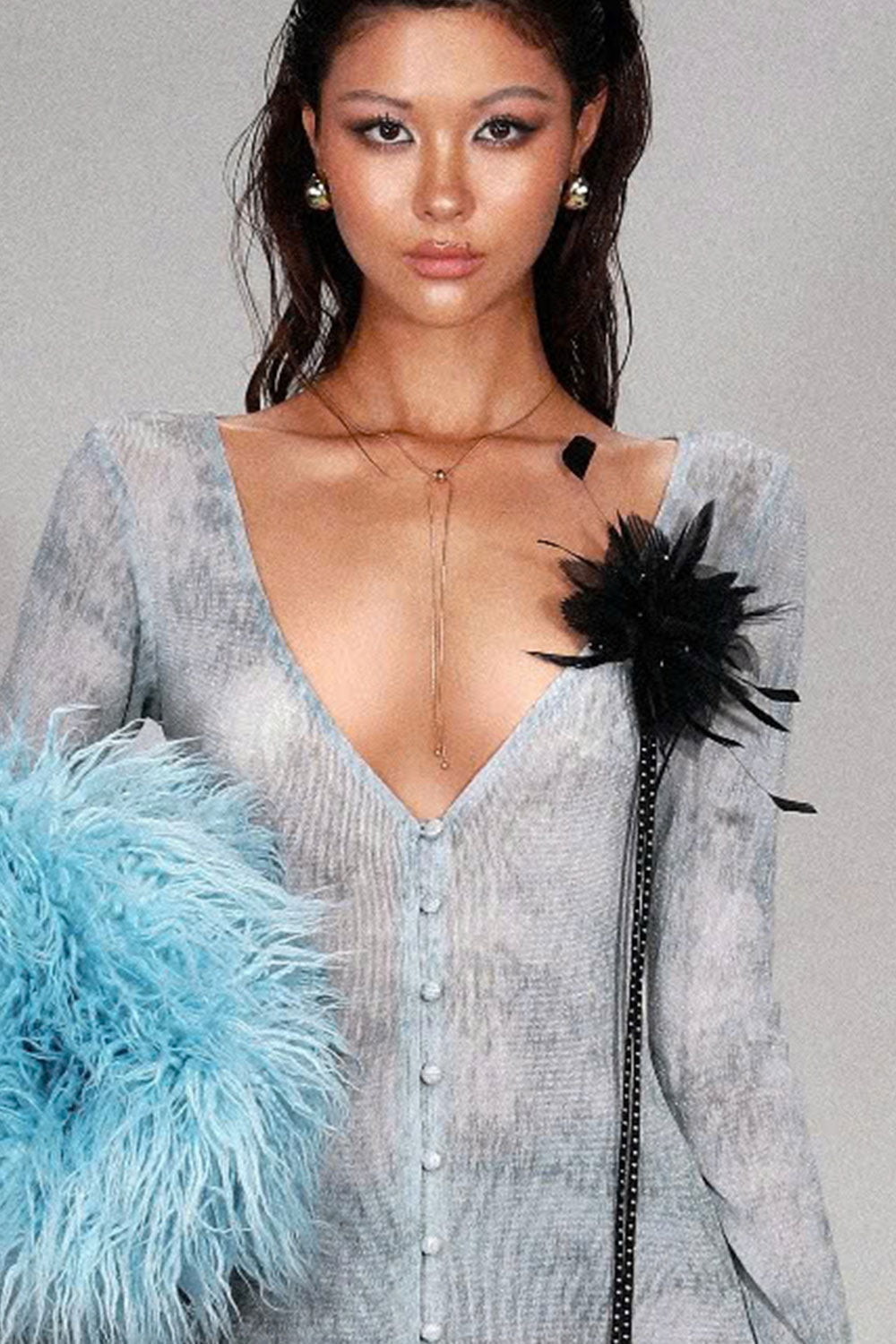 Leilani Floral Extra Long Length Brooch