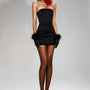 Kinsley Strapless Corset Waist Organdy Mini Dress