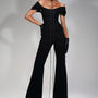 Yara Straight Boot Cut Khaki Floor Length Pants