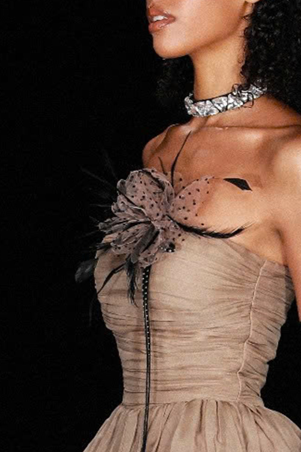 Leilani Floral Extra Long Length Brooch