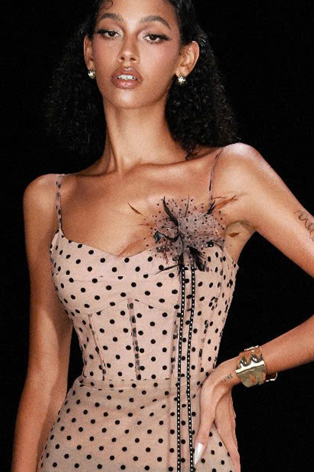 Leilani Floral Extra Long Length Brooch