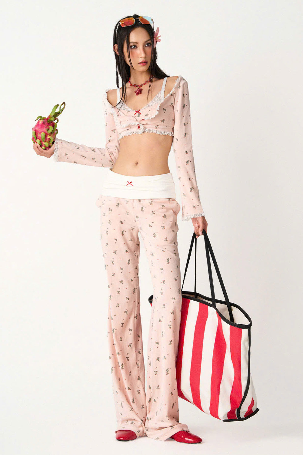 Melor Bodycon Ruffle Trim Spandex Crop Top