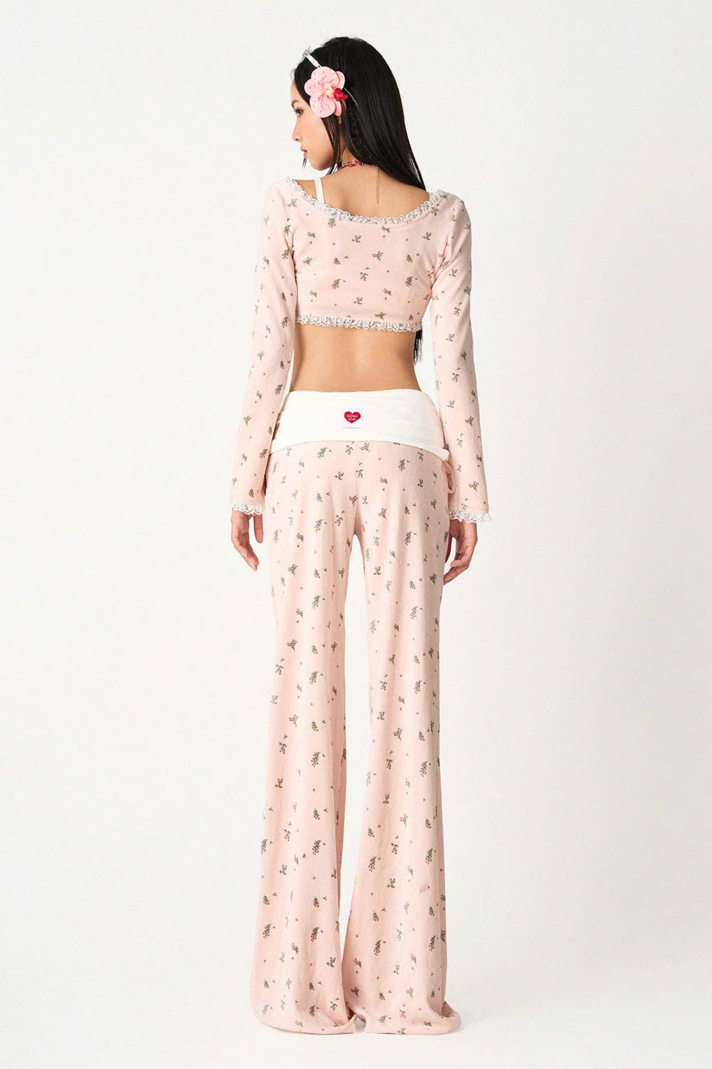 Melor Bodycon Ruffle Trim Spandex Crop Top