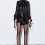 Luxe Blouson Bow Tie Silk Chiffon Blouse