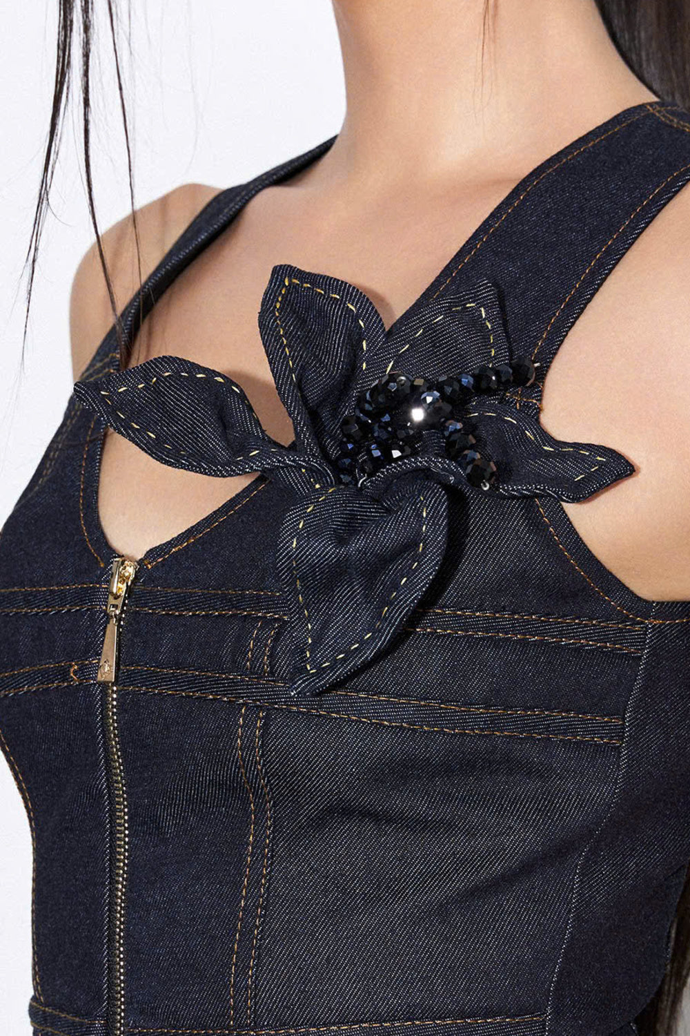 Jex Floral Denim Brooch