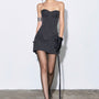 Dune A-line High Waist Twill Mini Skirt