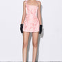 Onyx A-line Tie String Twinkle Taffeta Mini Dress