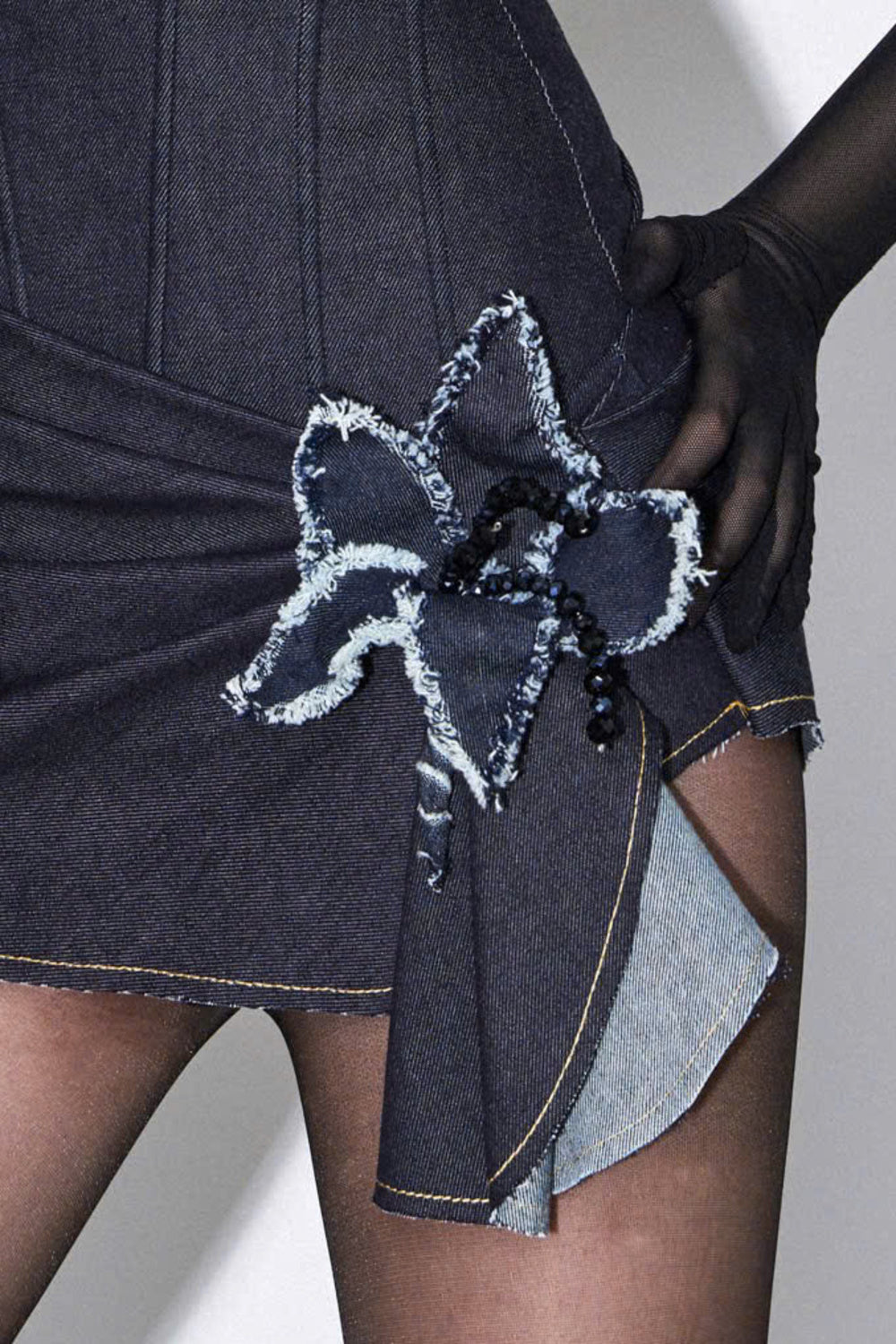 Mile Floral Denim Brooch