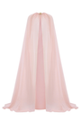 Stellara Straight See-Through Organza Extra Long Length Cape