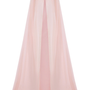 Stellara Straight See-Through Organza Extra Long Length Cape