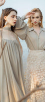 Zanna Trumpet High Waist Silk Lace Ankle Length Skirt - MEAN BLVD