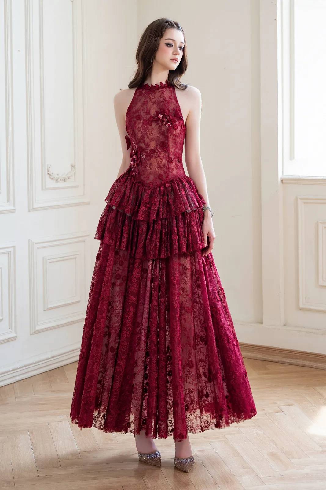 Zela Tiered Ruffle Maxi Dress - MEAN BLVD